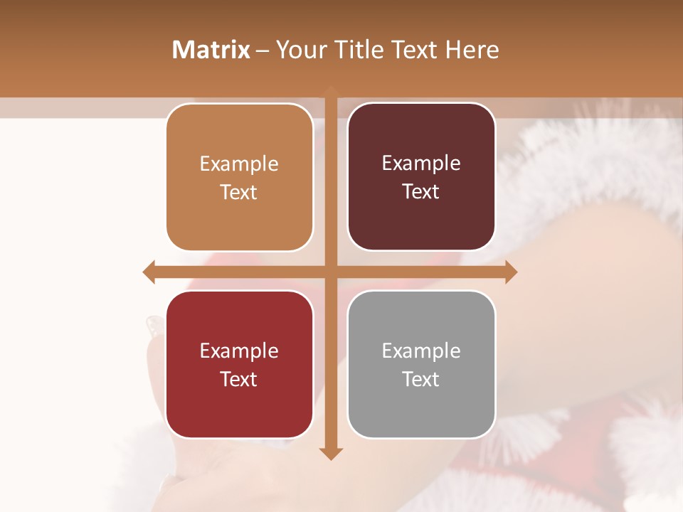 Red Santa Isolated PowerPoint Template