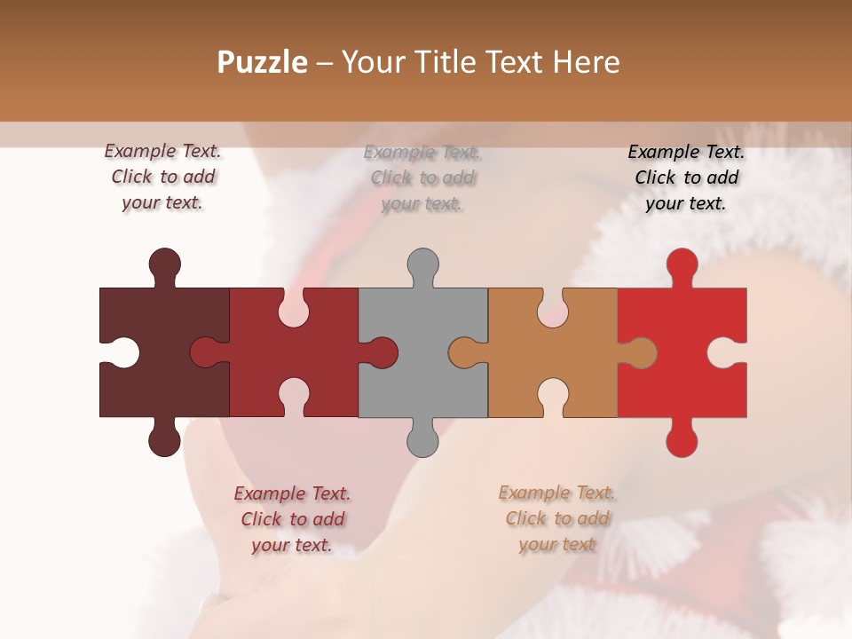 Red Santa Isolated PowerPoint Template