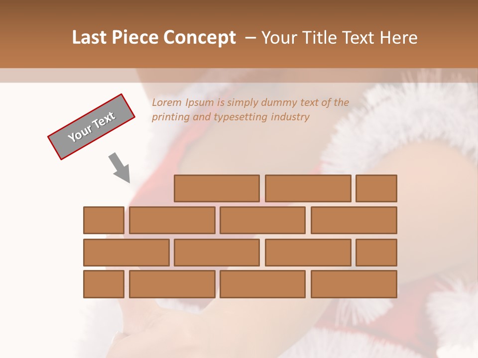 Red Santa Isolated PowerPoint Template