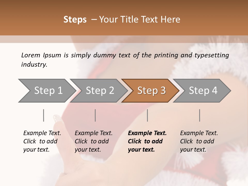 Red Santa Isolated PowerPoint Template