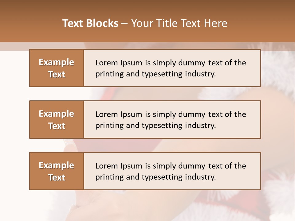 Red Santa Isolated PowerPoint Template