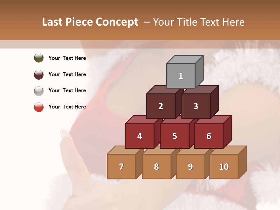 Red Santa Isolated PowerPoint Template