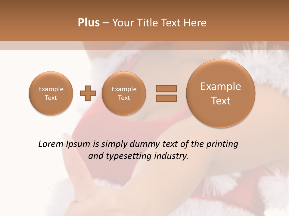 Red Santa Isolated PowerPoint Template