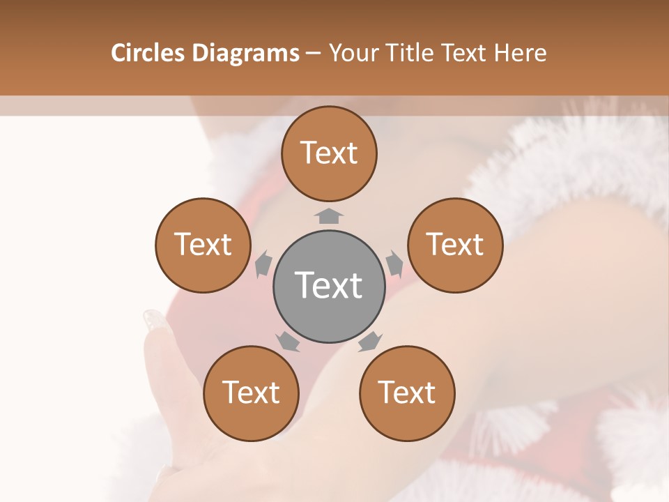 Red Santa Isolated PowerPoint Template