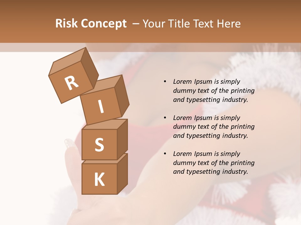 Red Santa Isolated PowerPoint Template