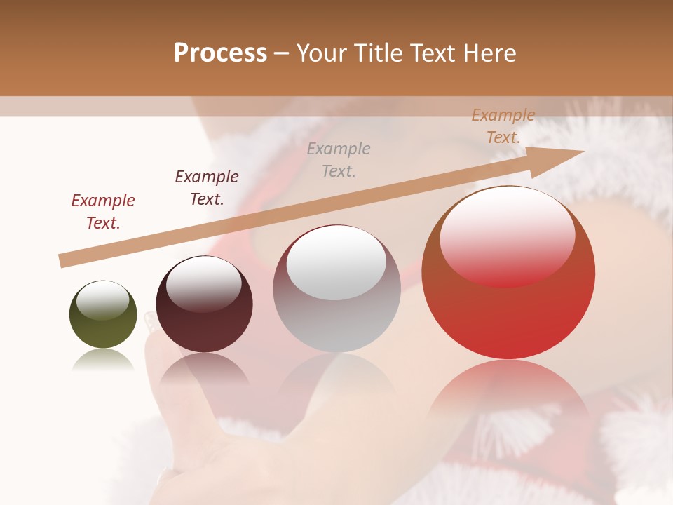 Red Santa Isolated PowerPoint Template