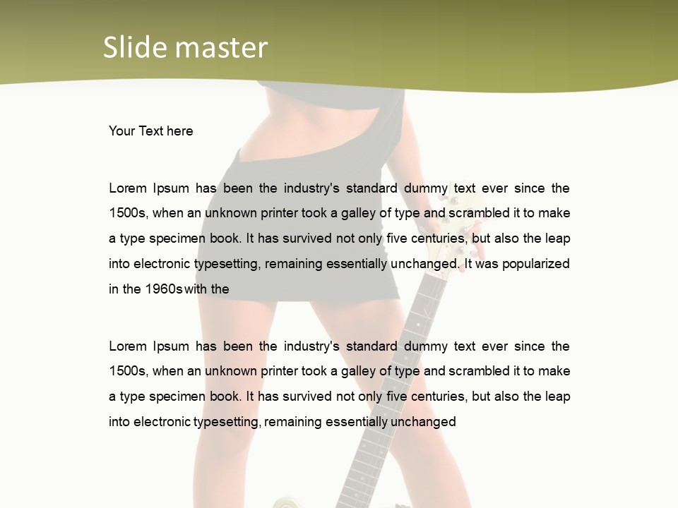 Human Rock Make Up PowerPoint Template