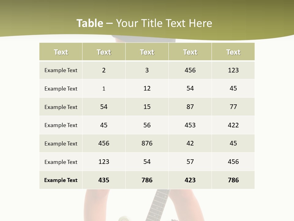 Human Rock Make Up PowerPoint Template