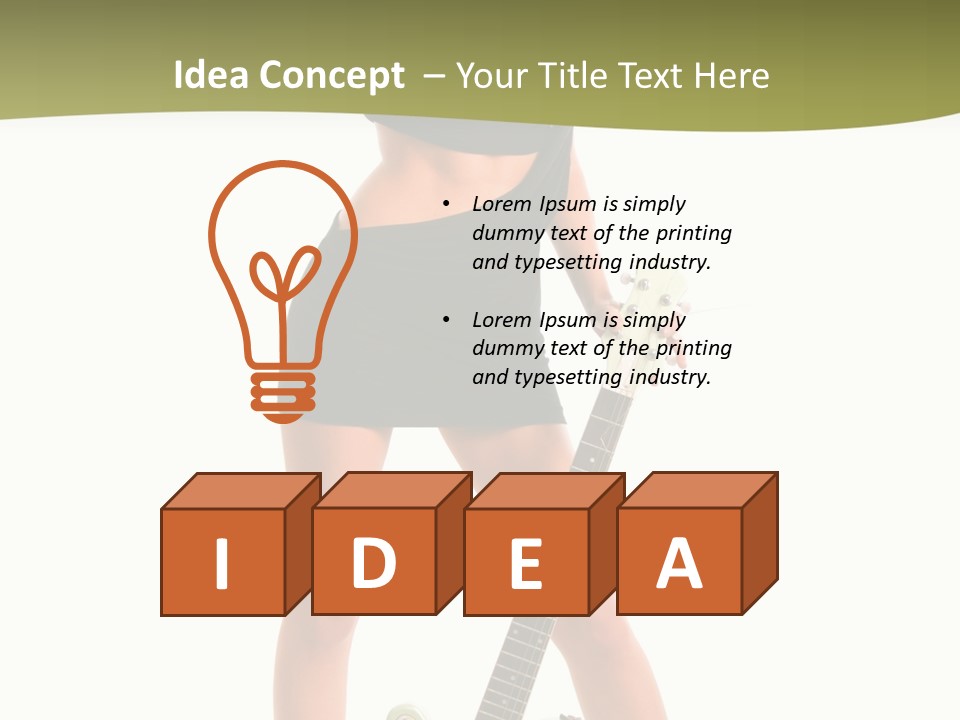 Human Rock Make Up PowerPoint Template