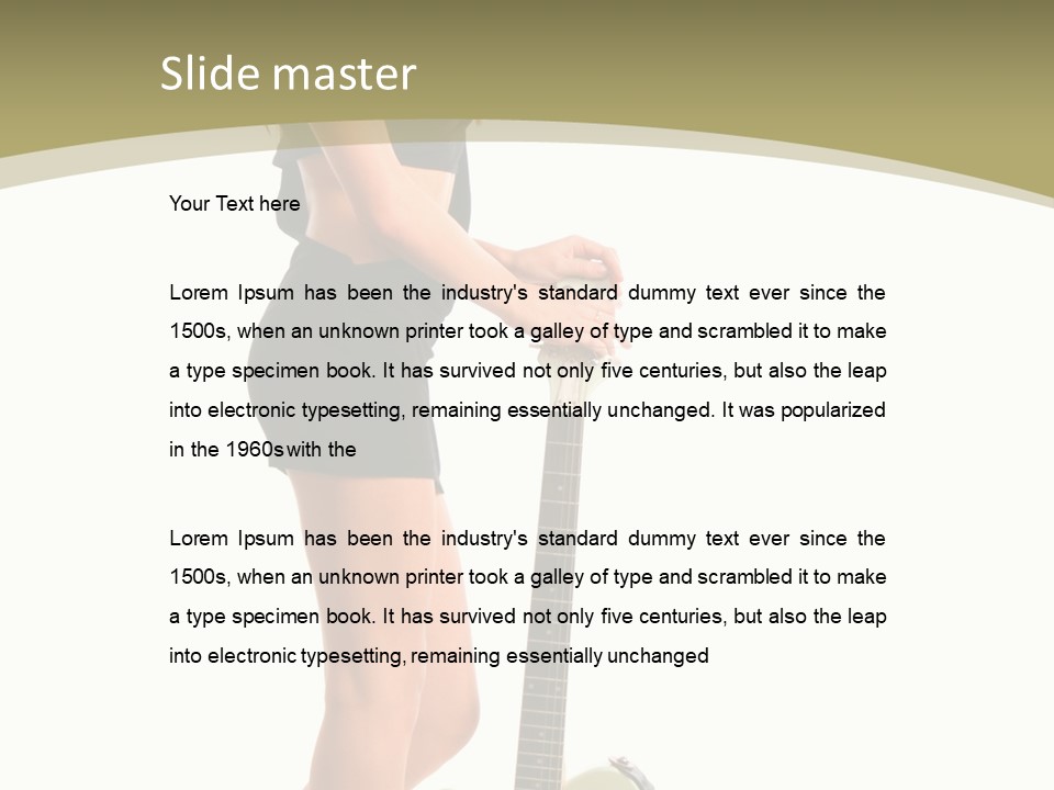 Isolated Make Up Skin PowerPoint Template