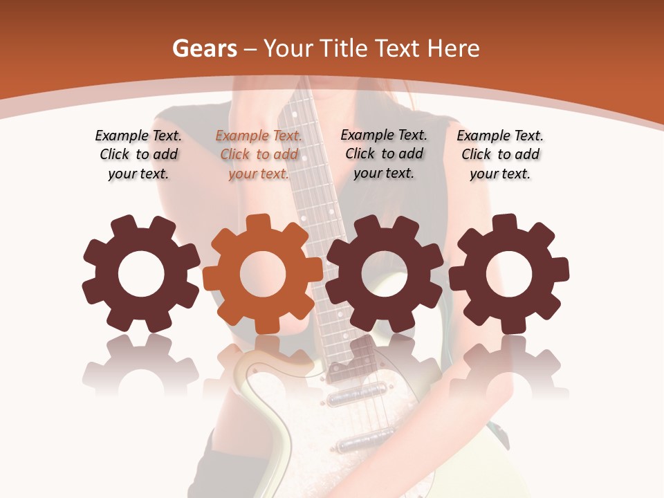 Instrument Isolated Make Up PowerPoint Template