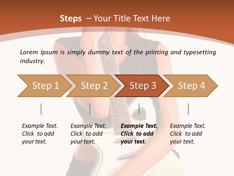 Instrument Isolated Make Up PowerPoint Template