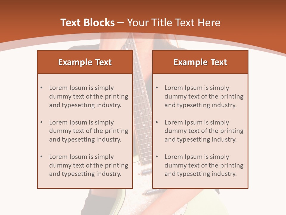 Instrument Isolated Make Up PowerPoint Template