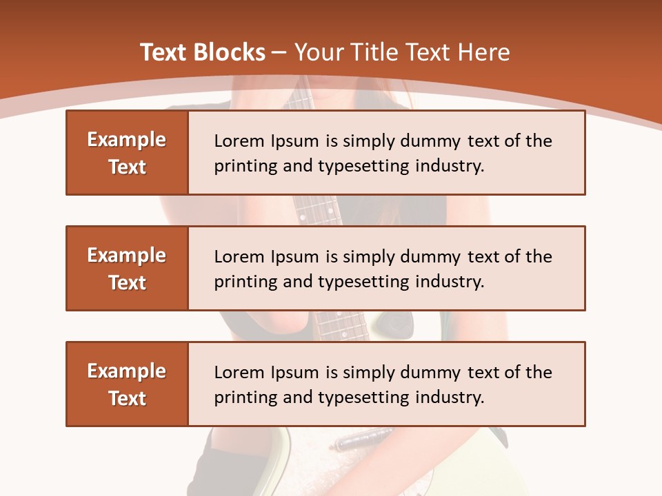 Instrument Isolated Make Up PowerPoint Template
