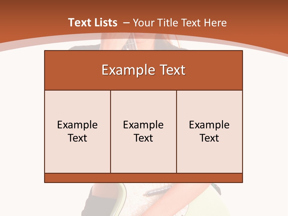 Instrument Isolated Make Up PowerPoint Template