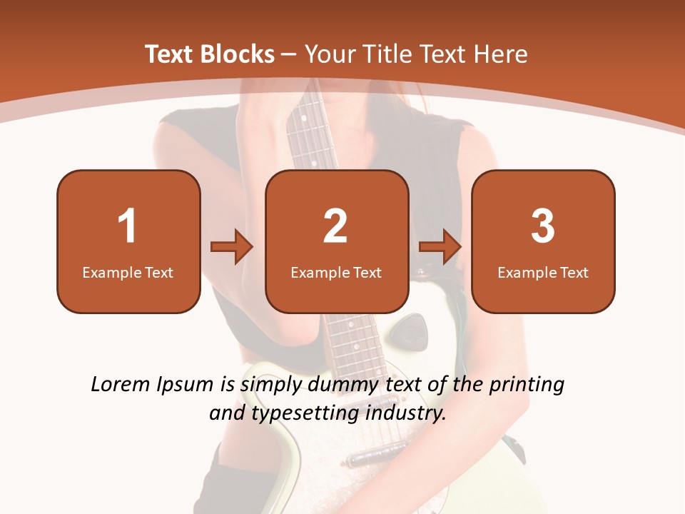 Instrument Isolated Make Up PowerPoint Template