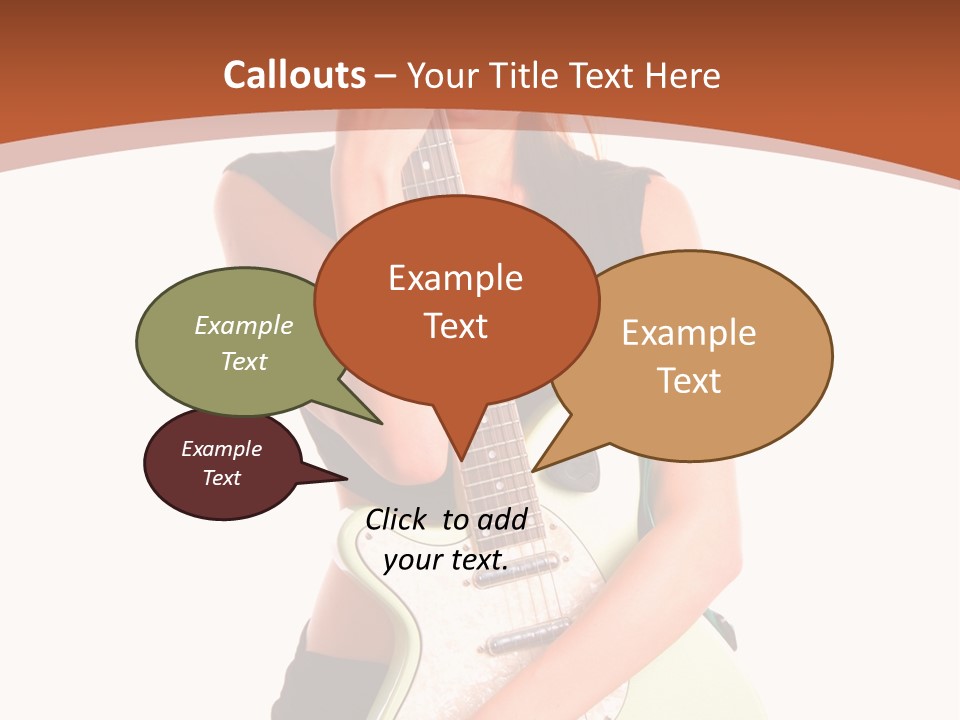 Instrument Isolated Make Up PowerPoint Template