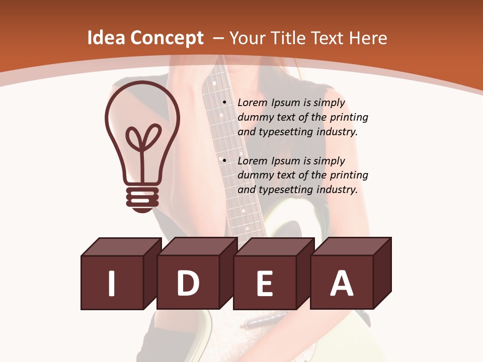 Instrument Isolated Make Up PowerPoint Template