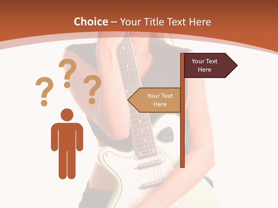 Instrument Isolated Make Up PowerPoint Template