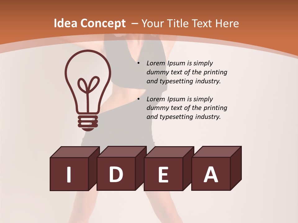 Rock Face Guitar PowerPoint Template