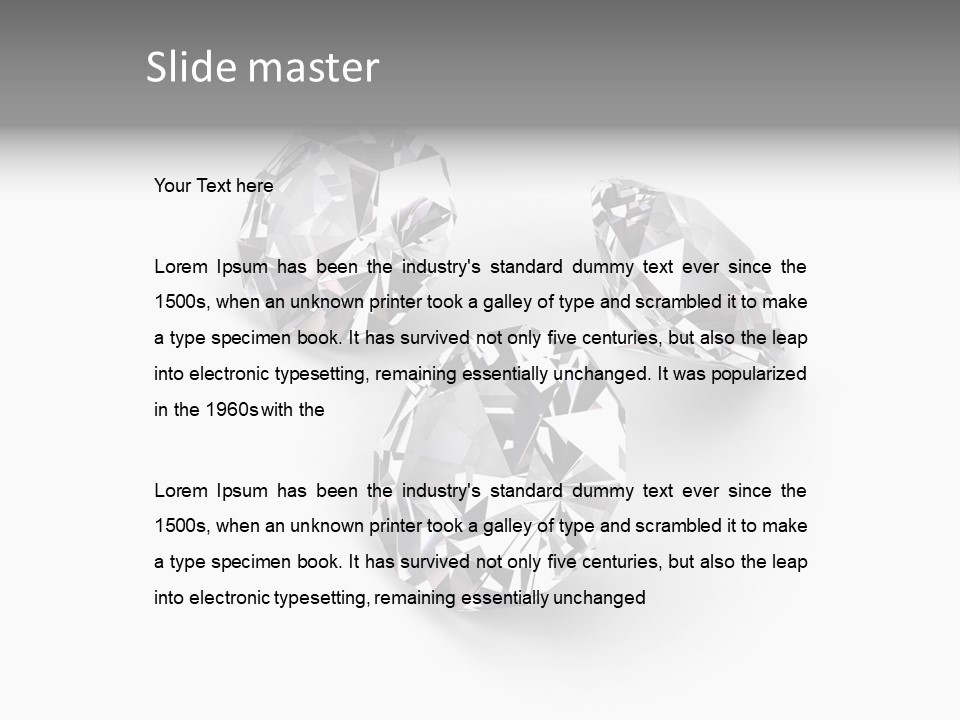 Clear Luxury Rock PowerPoint Template