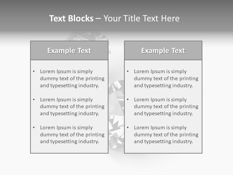 Clear Luxury Rock PowerPoint Template