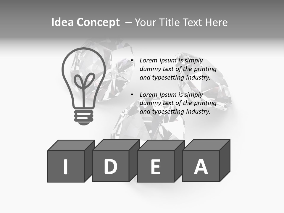 Clear Luxury Rock PowerPoint Template