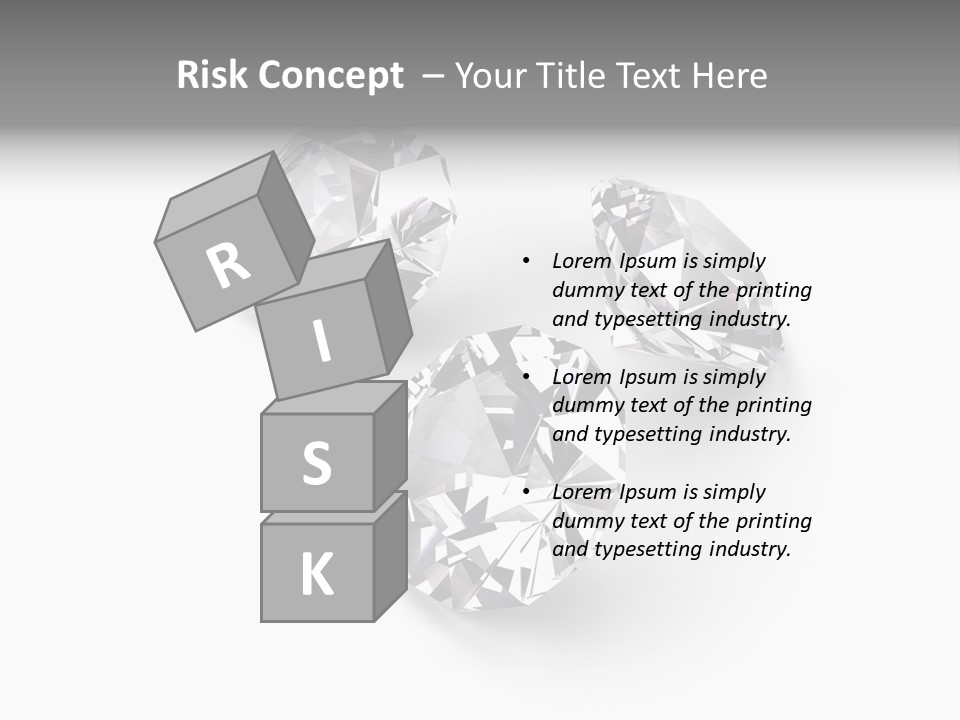 Clear Luxury Rock PowerPoint Template