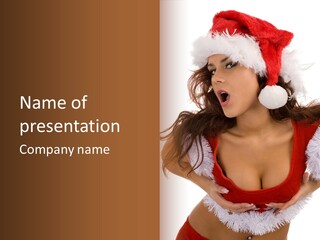 Christmas Baby Enjoyment PowerPoint Template