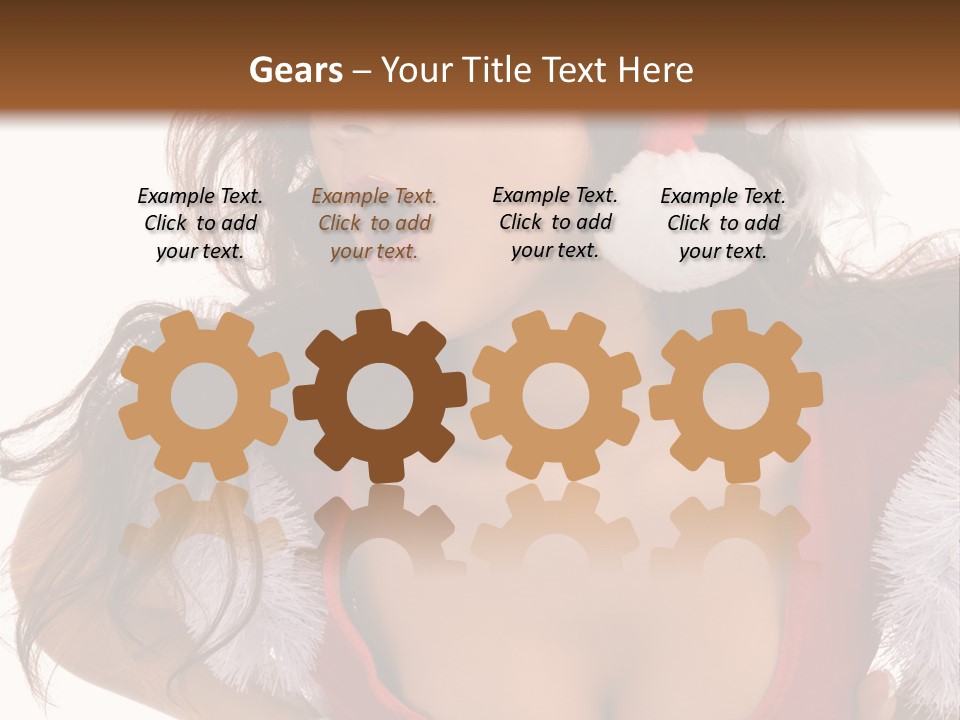 Christmas Baby Enjoyment PowerPoint Template