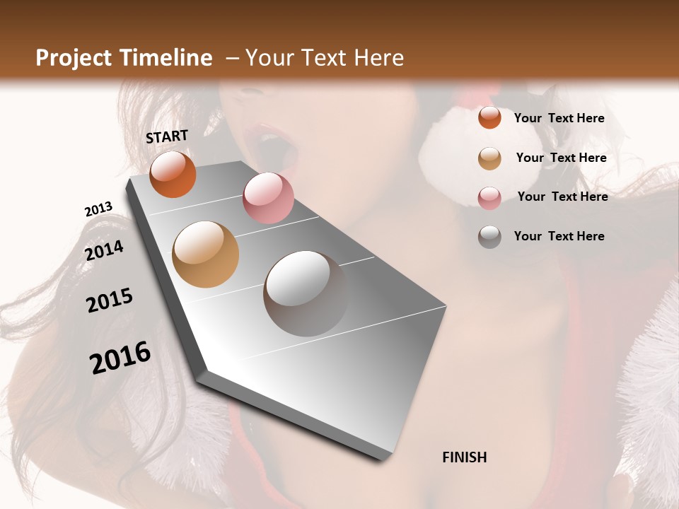 Christmas Baby Enjoyment PowerPoint Template