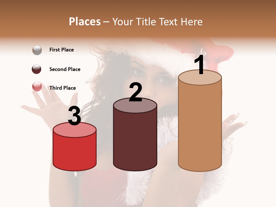 Santa Young Beautiful PowerPoint Template