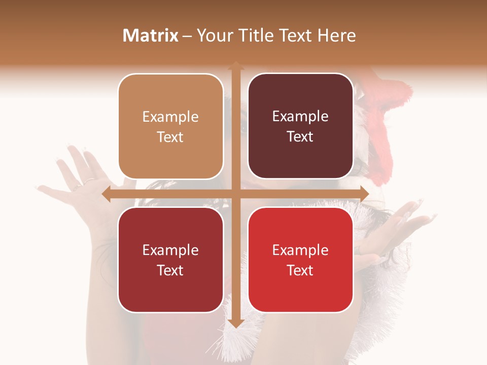 Santa Young Beautiful PowerPoint Template