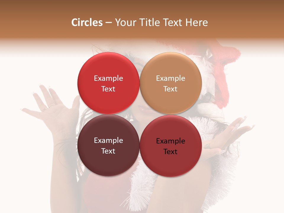 Santa Young Beautiful PowerPoint Template