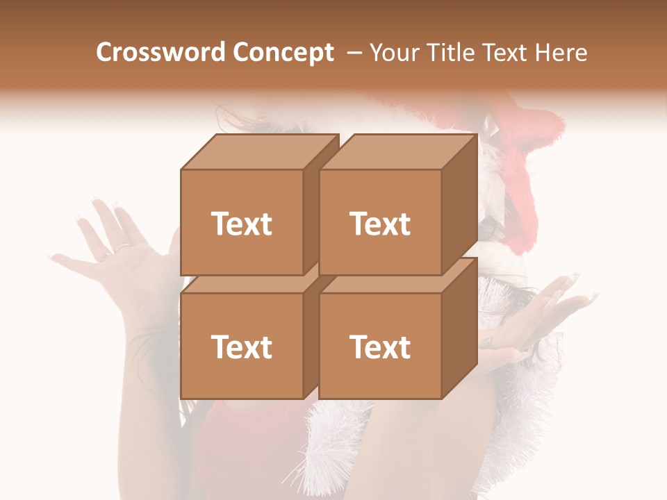 Santa Young Beautiful PowerPoint Template