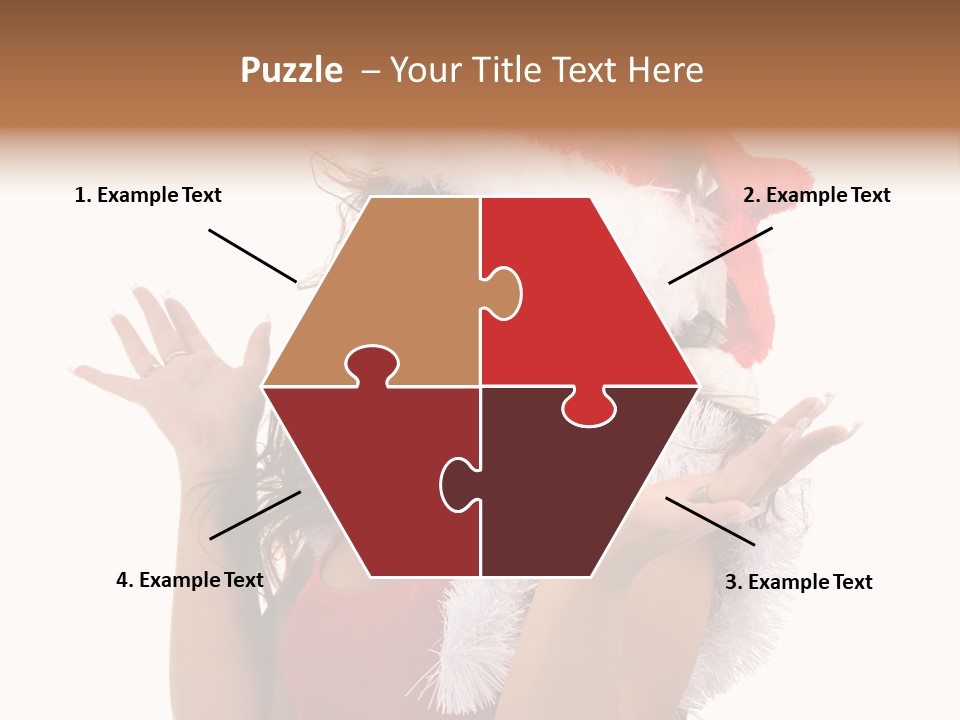 Santa Young Beautiful PowerPoint Template