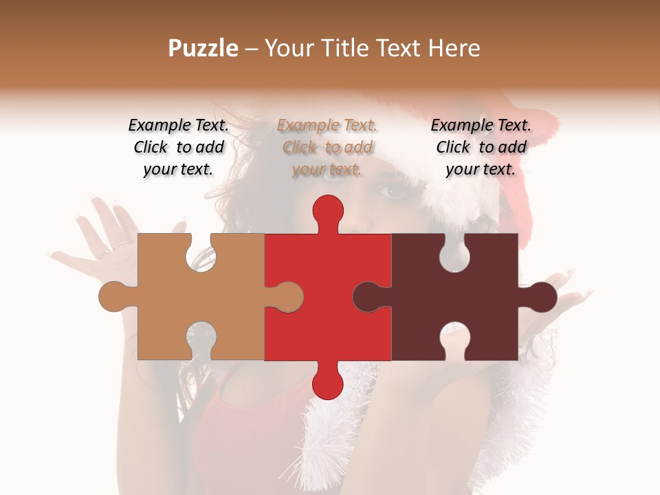 Santa Young Beautiful PowerPoint Template