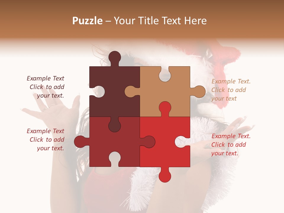 Santa Young Beautiful PowerPoint Template