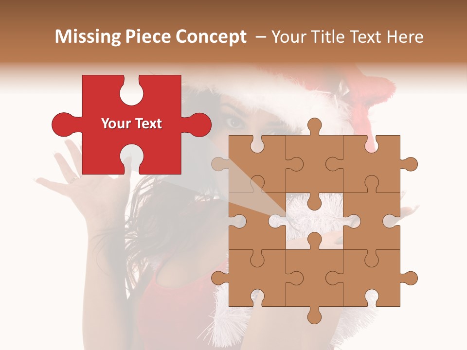 Santa Young Beautiful PowerPoint Template