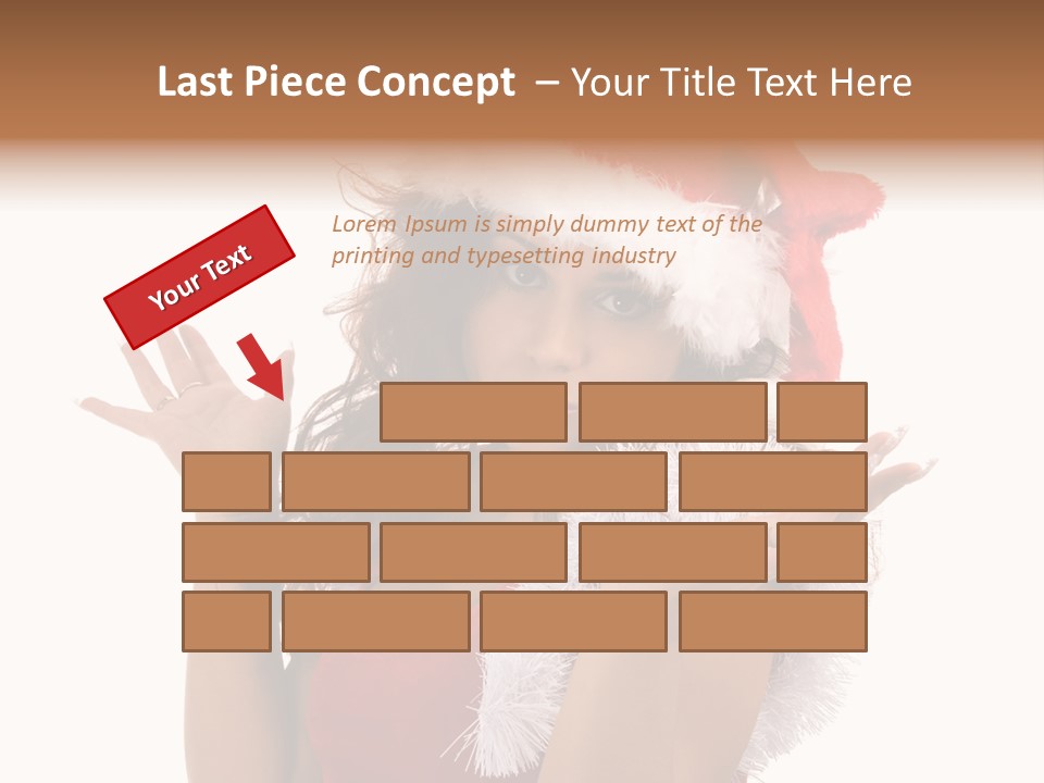 Santa Young Beautiful PowerPoint Template