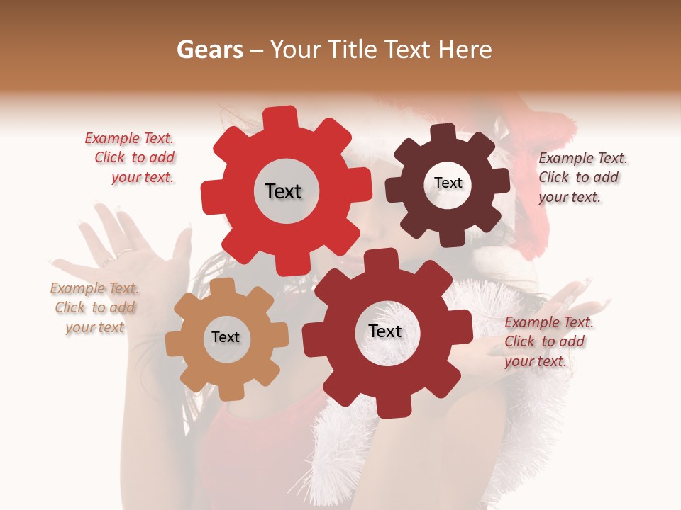 Santa Young Beautiful PowerPoint Template