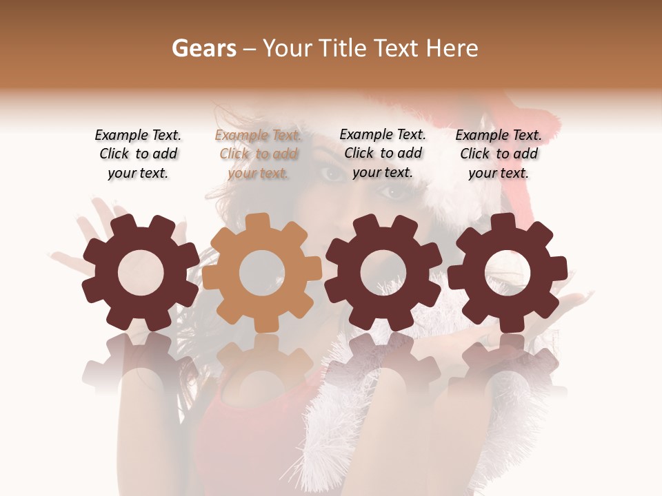 Santa Young Beautiful PowerPoint Template