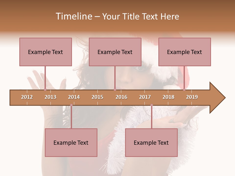 Santa Young Beautiful PowerPoint Template