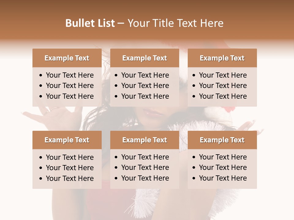 Santa Young Beautiful PowerPoint Template