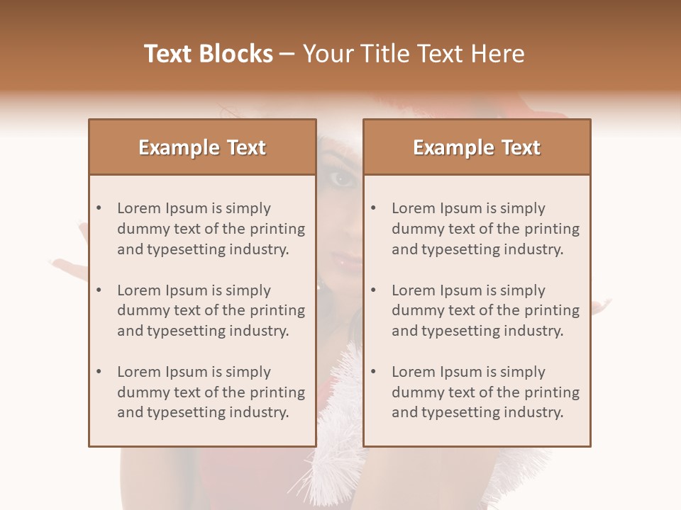 Santa Young Beautiful PowerPoint Template