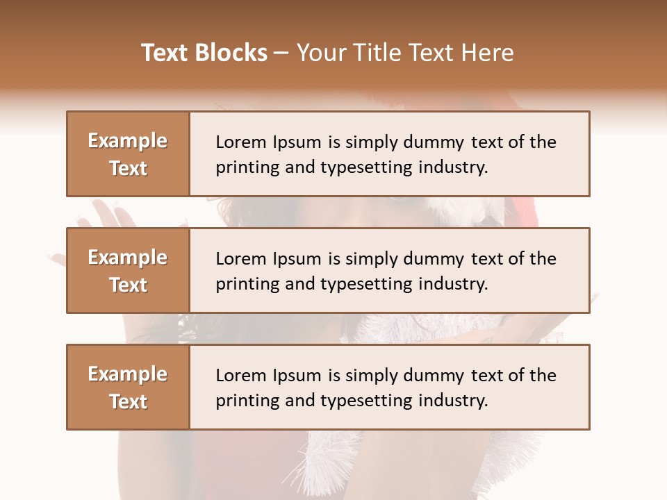 Santa Young Beautiful PowerPoint Template