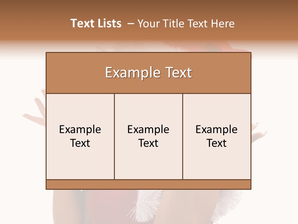 Santa Young Beautiful PowerPoint Template