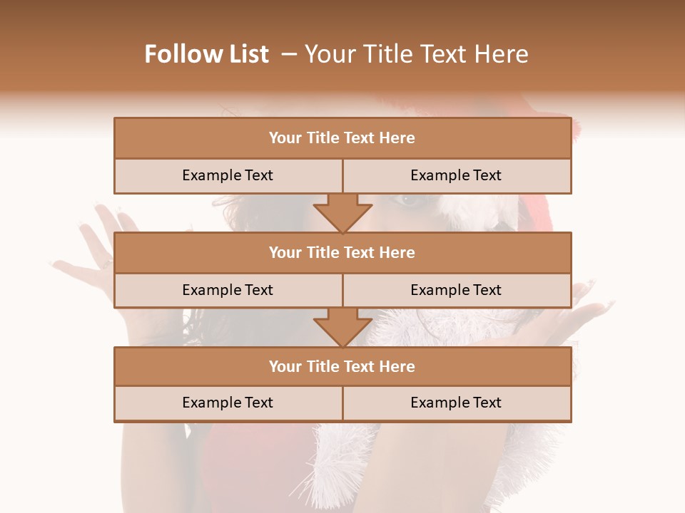 Santa Young Beautiful PowerPoint Template