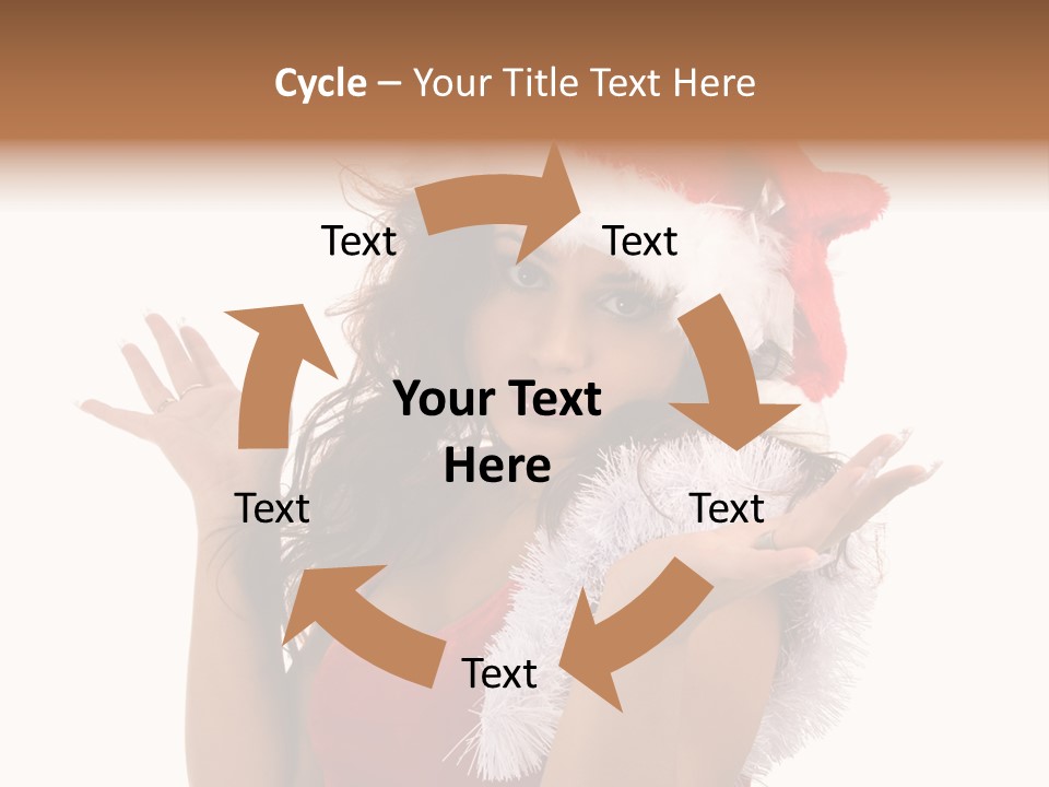 Santa Young Beautiful PowerPoint Template