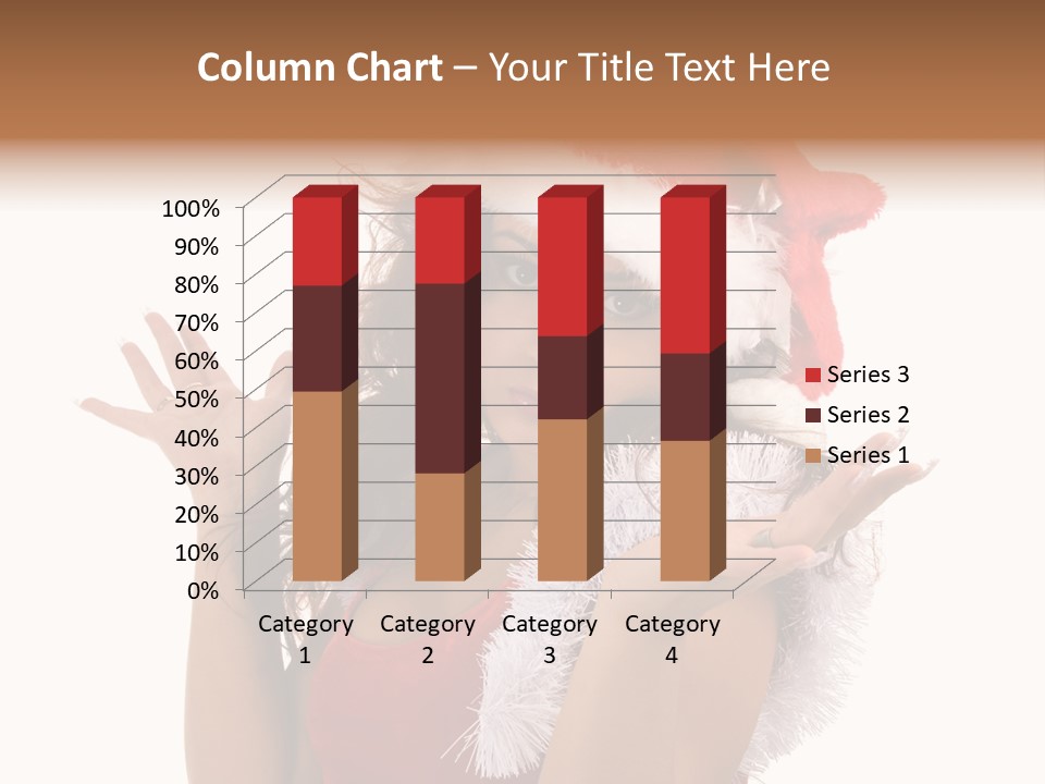 Santa Young Beautiful PowerPoint Template